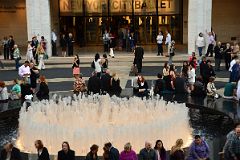 02-1 People Sitting Around The Revson Fountain Waiting For Their Ballet, Opera Or Classical Music To Begin In Lincoln Center New York City.jpg